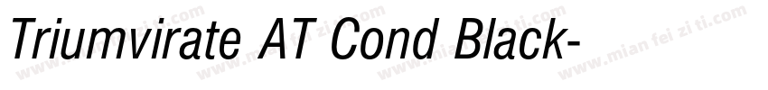 Triumvirate AT Cond Black字体转换